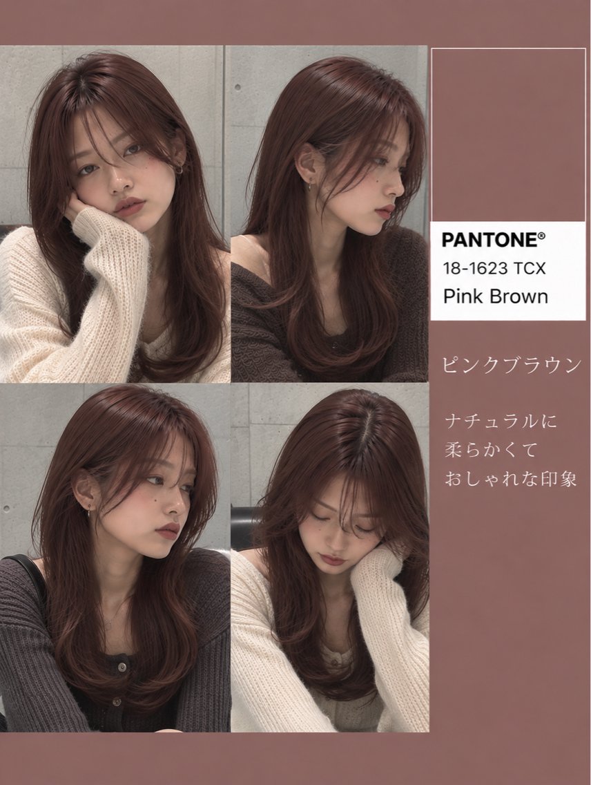 カラー カット ヘアカラー トリートメント rina韓国レイヤー ハッシュカットのヘアスタイル