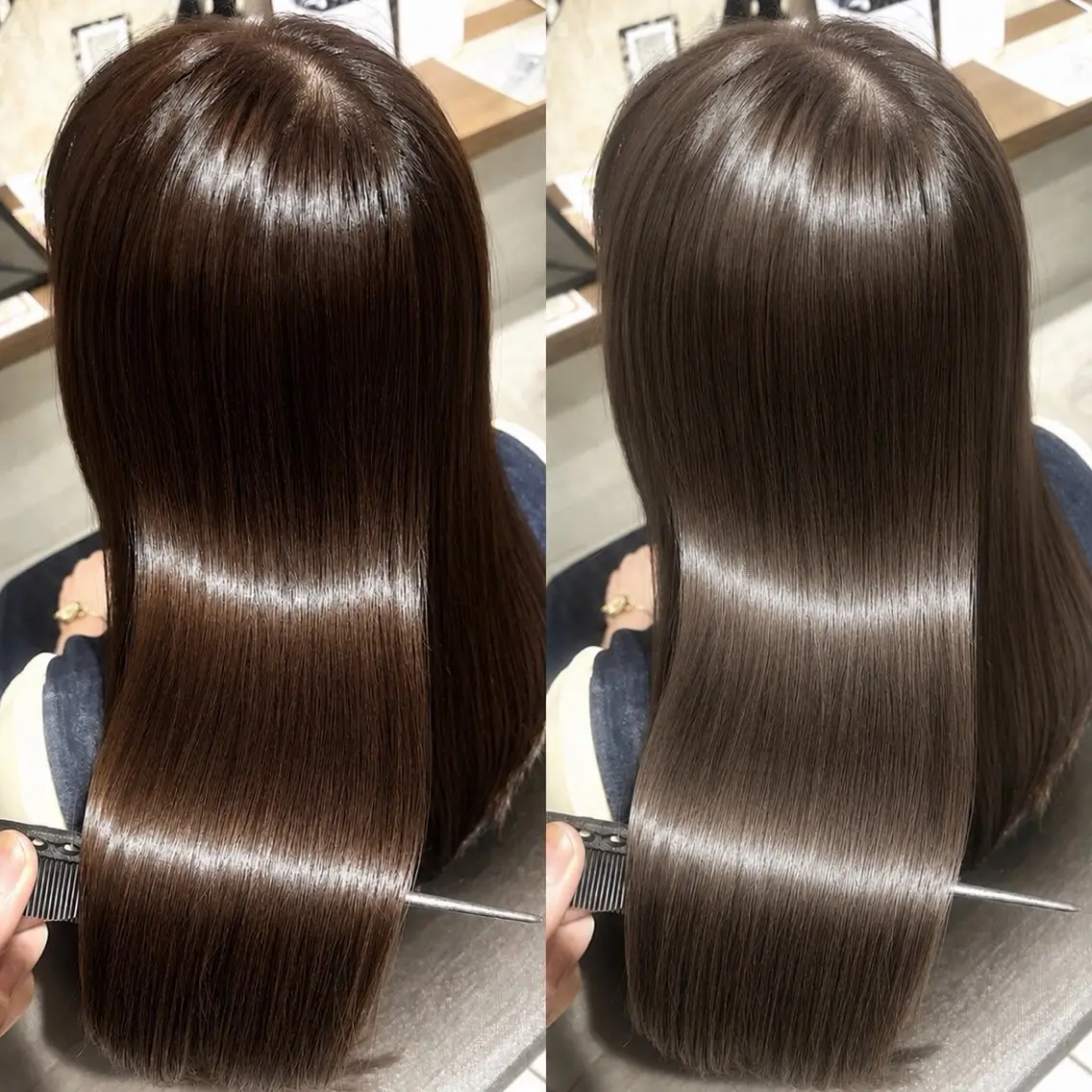 ロング カラー アッシュ アッシュブラウン ブラウンカラー 髪質改善 髪質改善/レイヤー 店長 Yu🫧のヘアスタイル