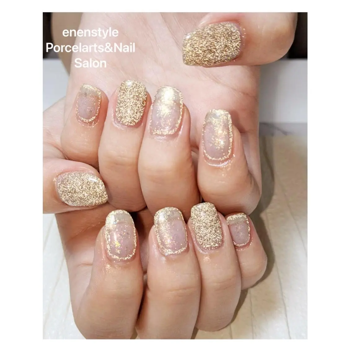 ミディアム ネイル 🐾enen style 🐾のネイルデザイン
