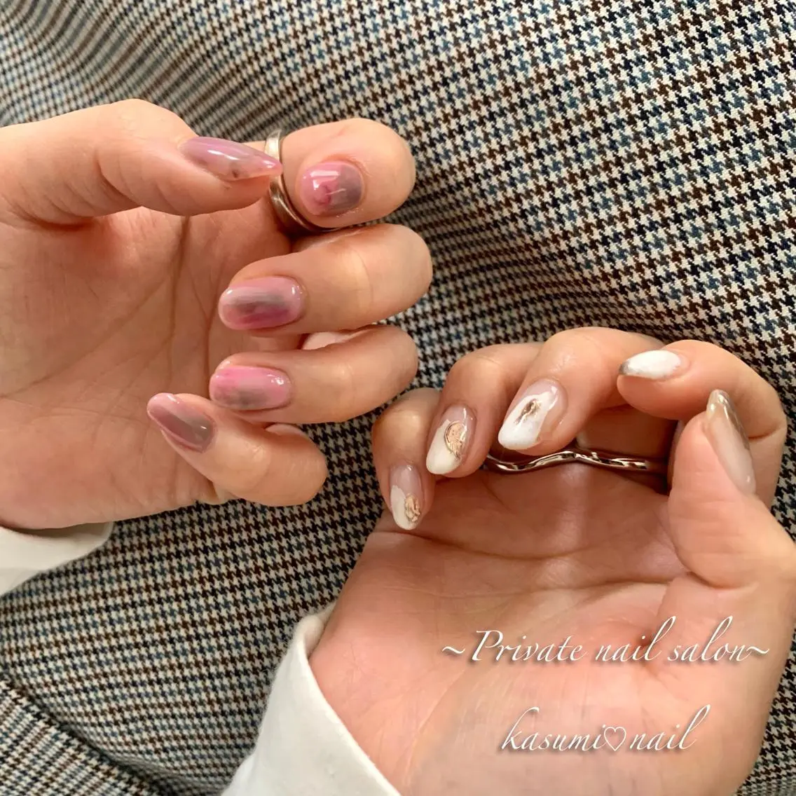 ネイル ニュアンスネイル 春ネイル KASUMI♡ Nailのネイルデザイン