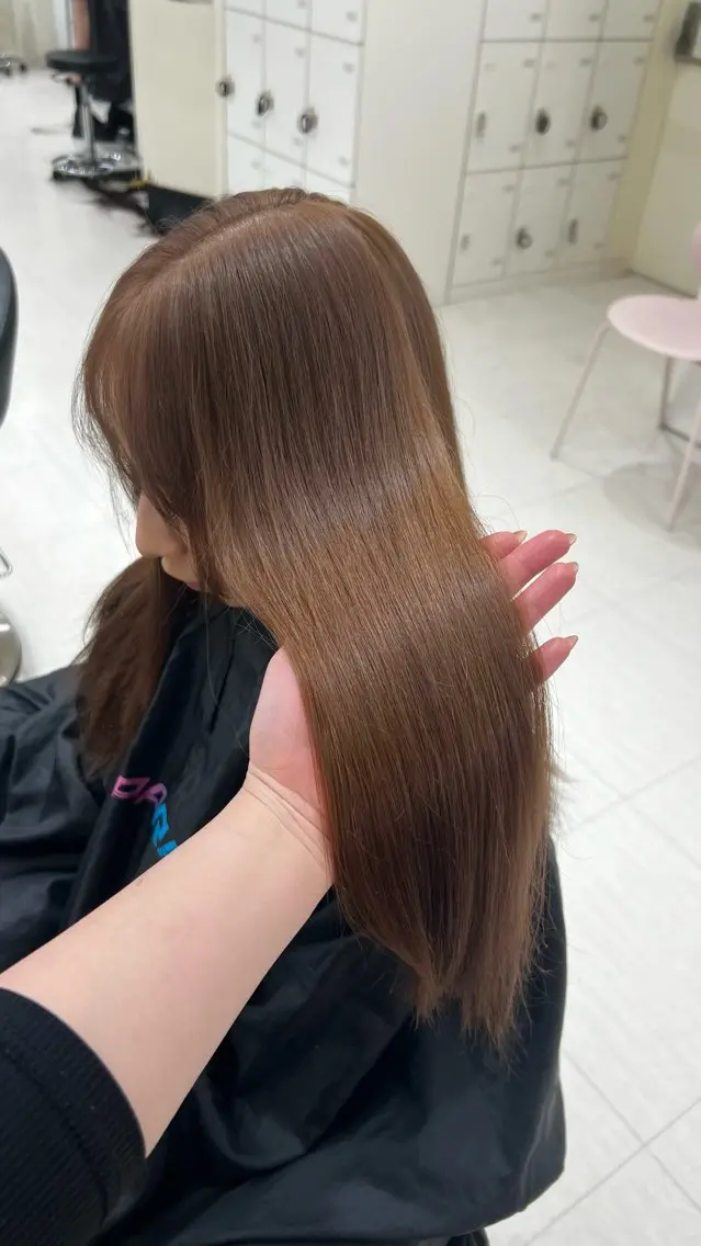 ロング カラー ヘアアレンジ ヘアカラー 韓国レイヤー＆ピンク 艶髪🩶maikoのヘアスタイル