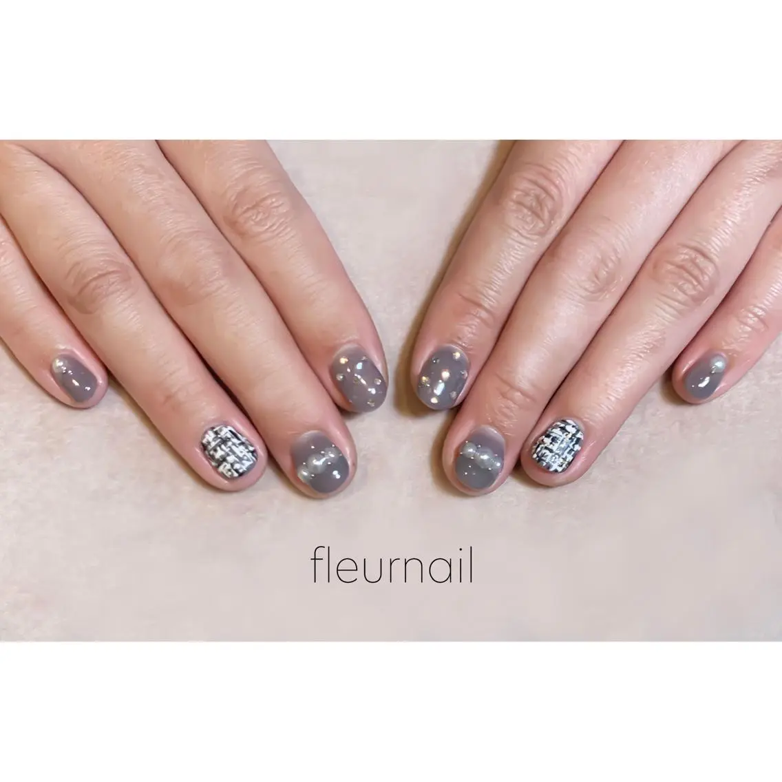 ネイル オーロラネイル ブルー 成人式 長さ出し ジェルネイル ハンドネイル fleurnail miuraのネイルデザイン