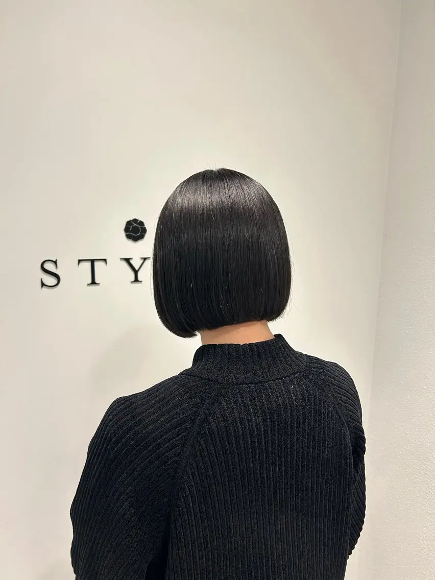 ショート ボブ カット ヘアセット/ミニボブ /レイヤー 山田寛菜のヘアスタイル