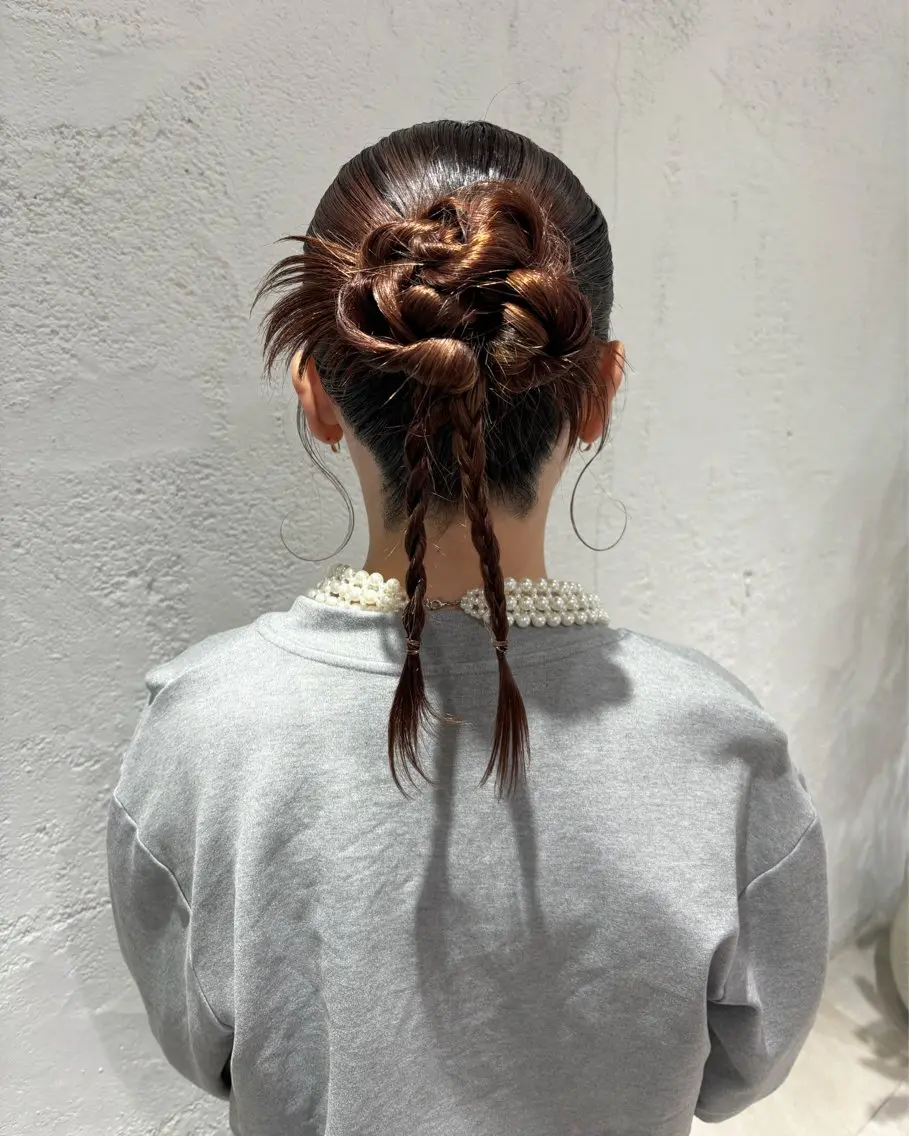 ヘアアレンジ ヘアセット サソウ ユリエ🥥のヘアスタイル