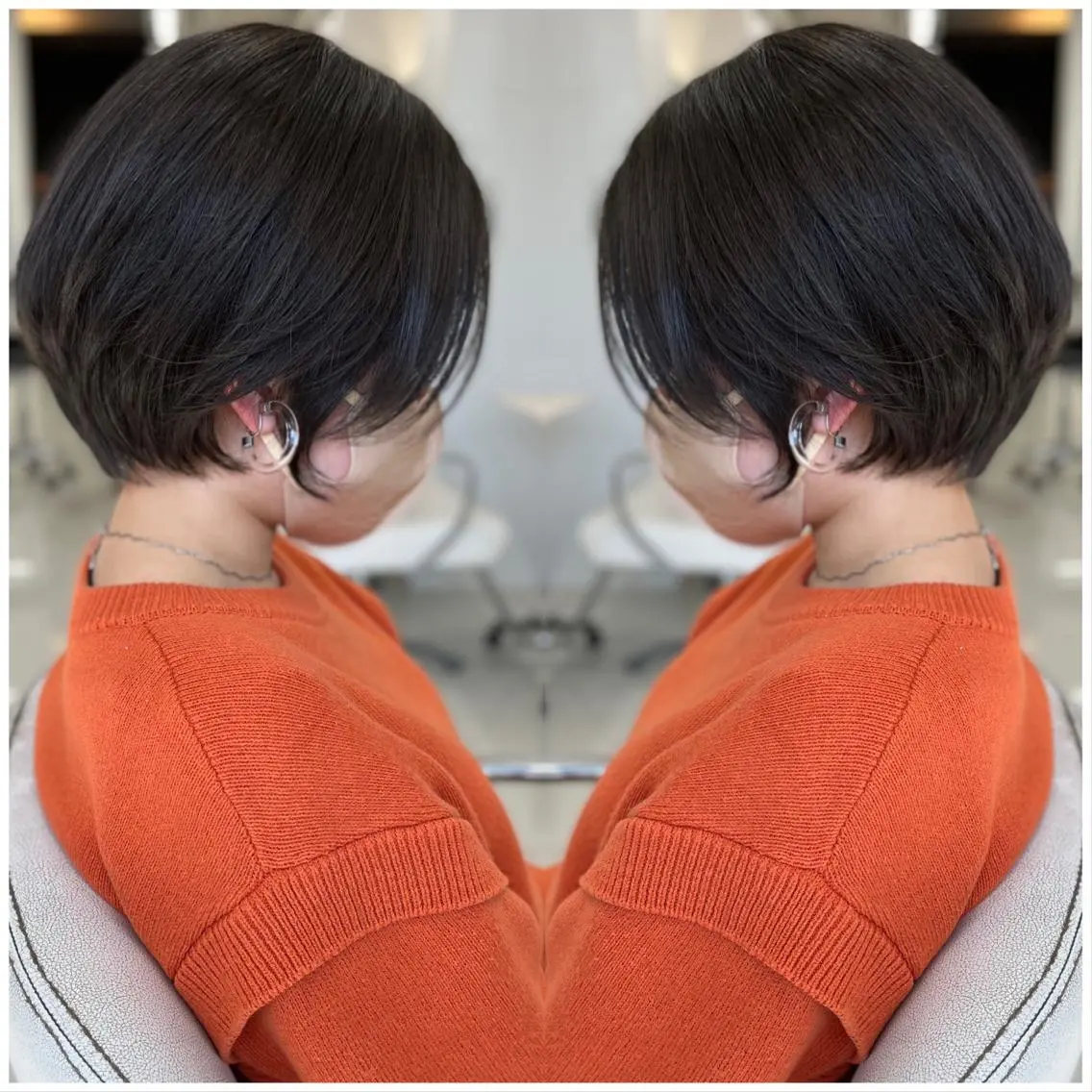 ショート カラー ショートボブ アディクシーカラー 透明感カラー ボブ ショートヘア カット ヘアカラー トリートメント ハタケヤマヨシキ ／BOOTHのヘアスタイル