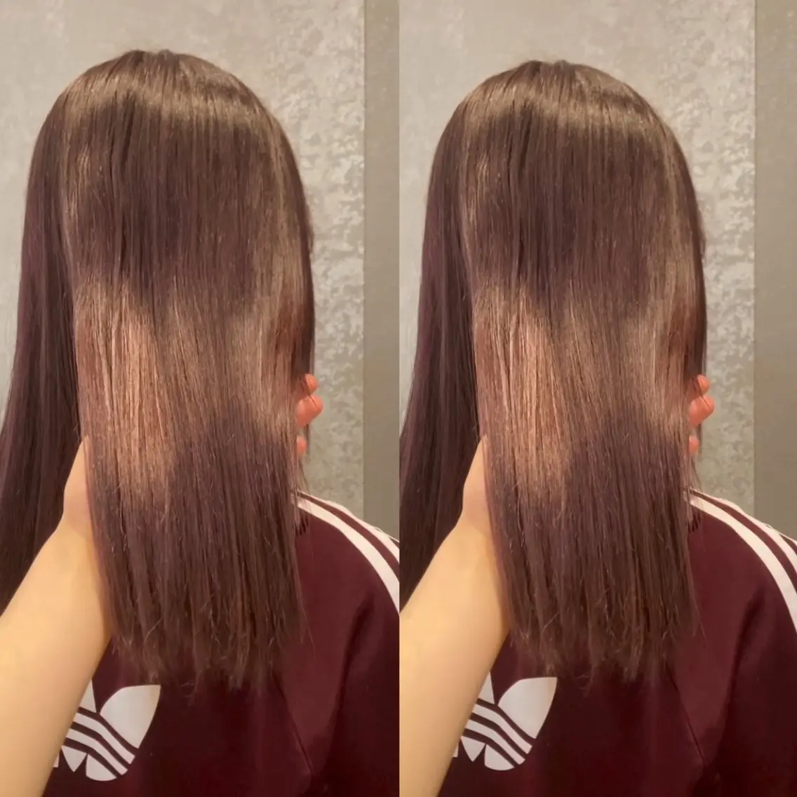 セミロング 髪質改善 み うのヘアスタイル