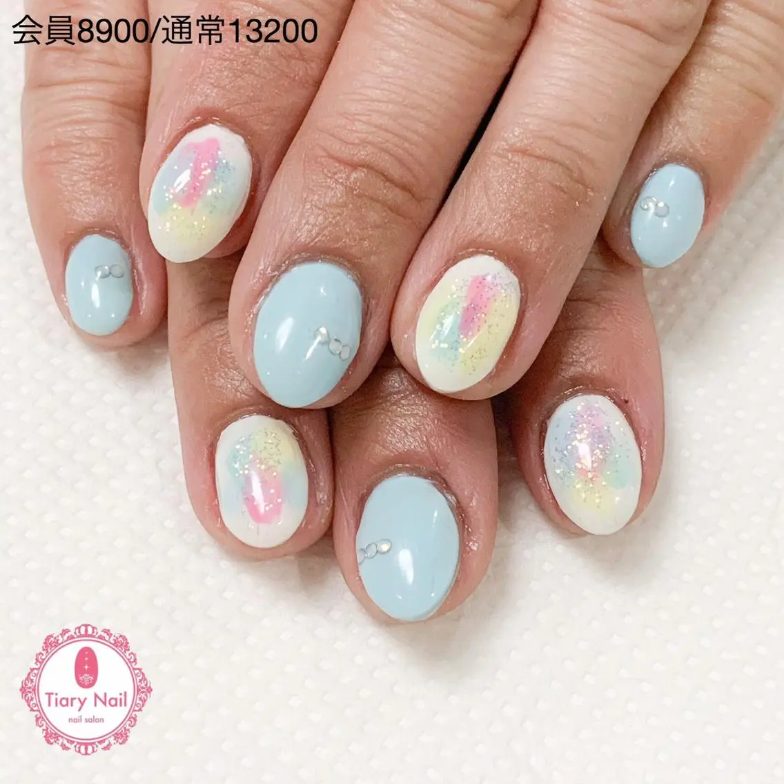 ネイル 桜ネイル 長さ出し オフィスネイル スカルプネイル シンプルネイル 💗🪽Tiary Nail🪽💗のネイルデザイン
