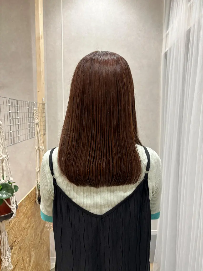ミディアム ピンクブラウン nono 🎀のヘアスタイル