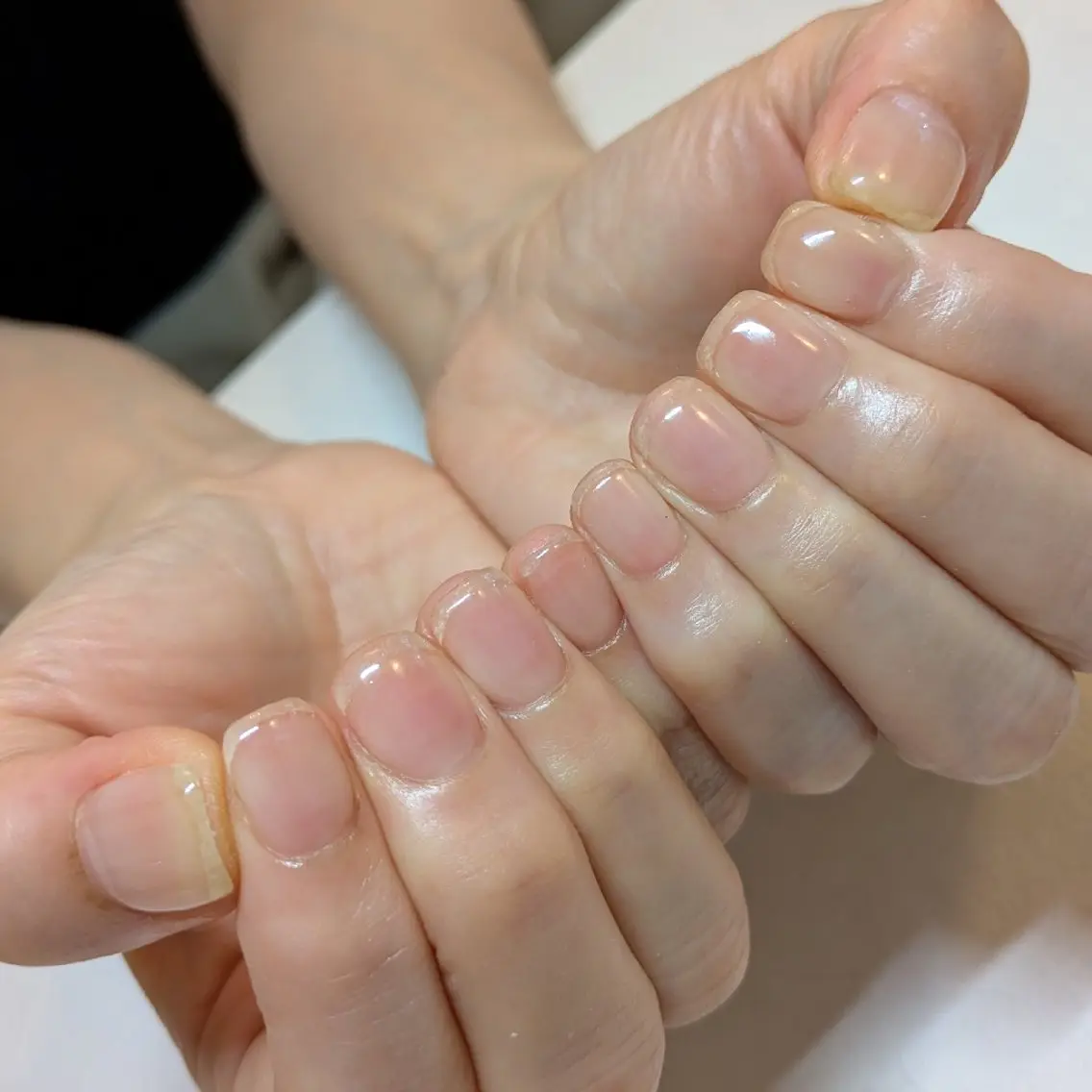 ネイル クリアネイル ジェヌインネイル 河内のネイルデザイン