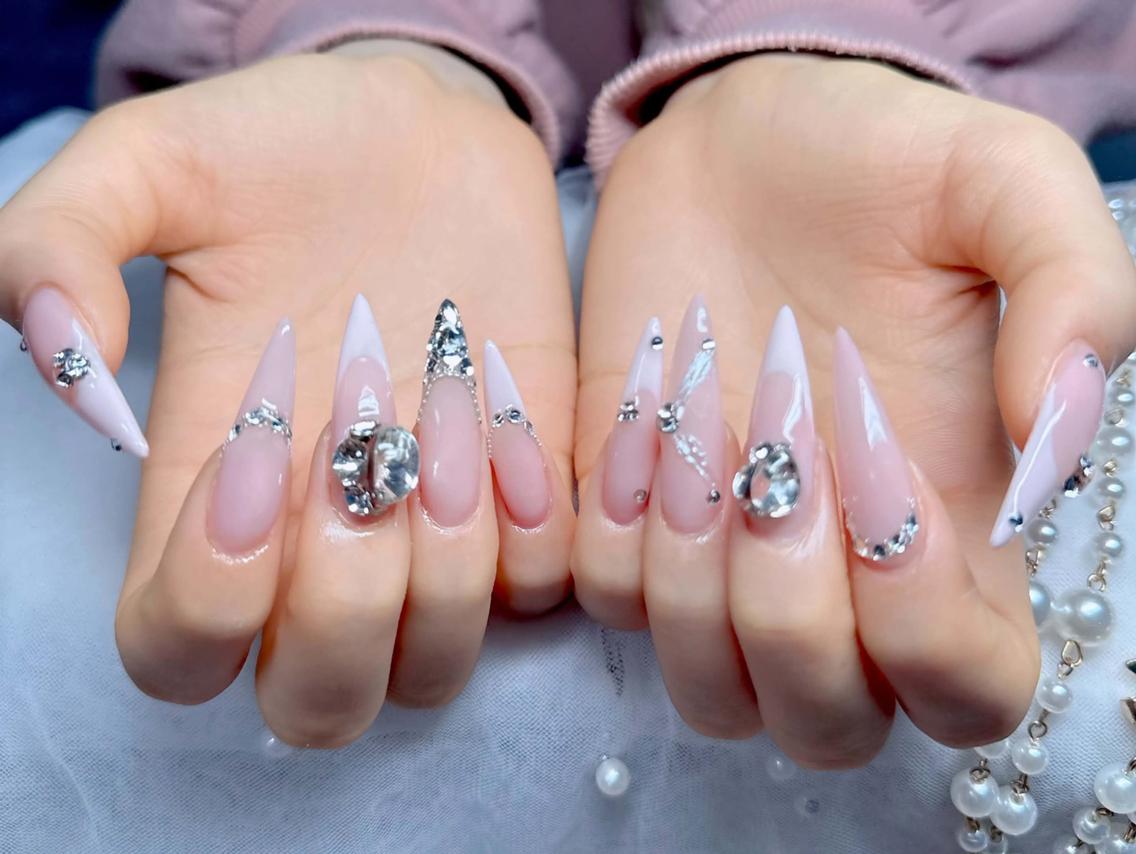 ネイル オーロラネイル チークネイル フットネイル ジェルネイル 韓国ネイル ハンドネイル mia H.babynailのネイルデザイン