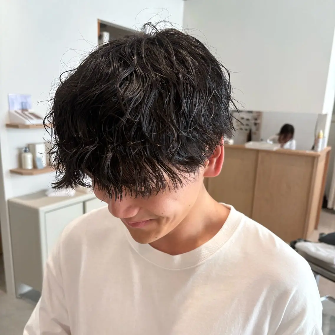 パーマ メンズ パーマ シマダ ユウナのヘアスタイル