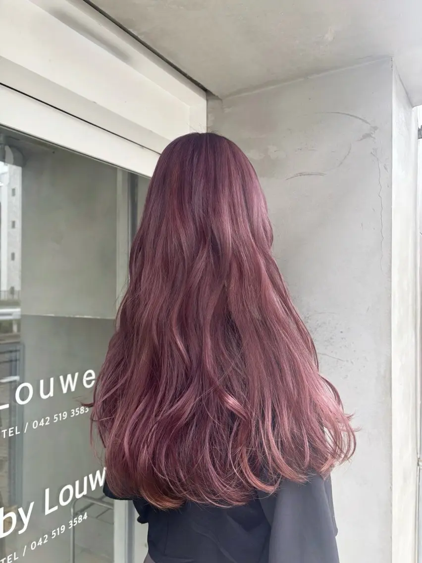 ロング ヘアカラー 透明感ブラウン🍪 ヒナノのヘアスタイル