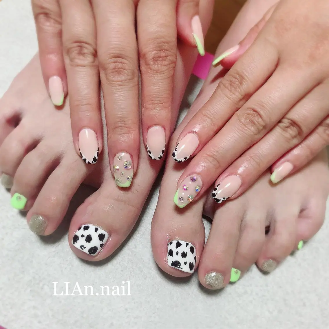 ネイル フットネイル ジェルネイル Lian nailのネイルデザイン