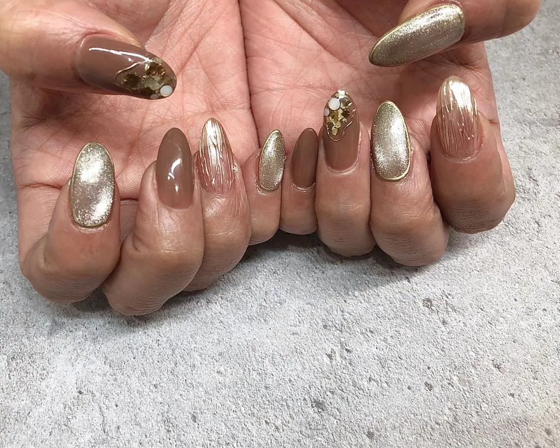 ネイル ハンドネイル saki_ nail heronのネイルデザイン