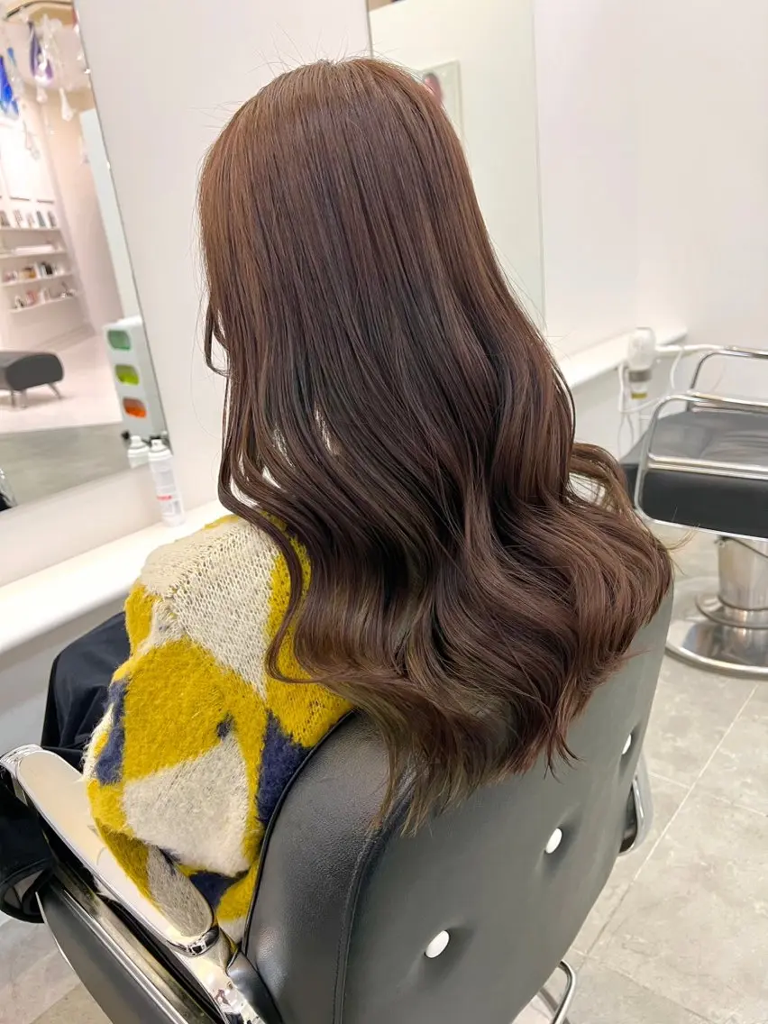 ロング カラー ブラウンカラー チョコレートブラウン ParveMix 🪽鳥取彩花のヘアスタイル