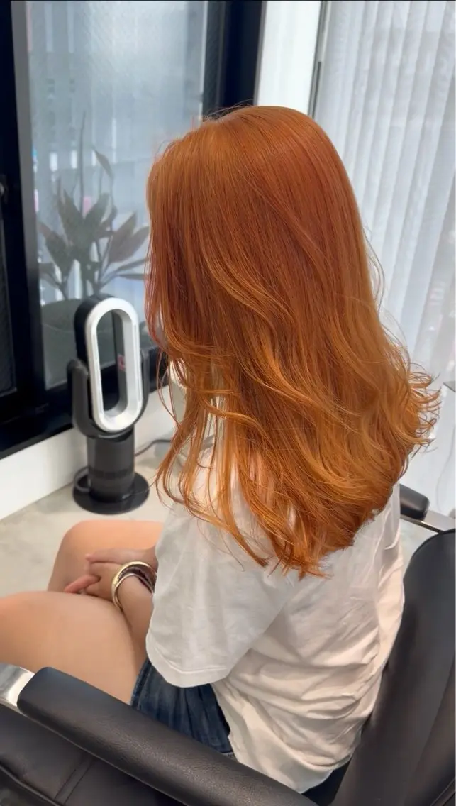 ロング ブリーチ特化🎖️ピ ンクカラー高橋さやかのヘアスタイル