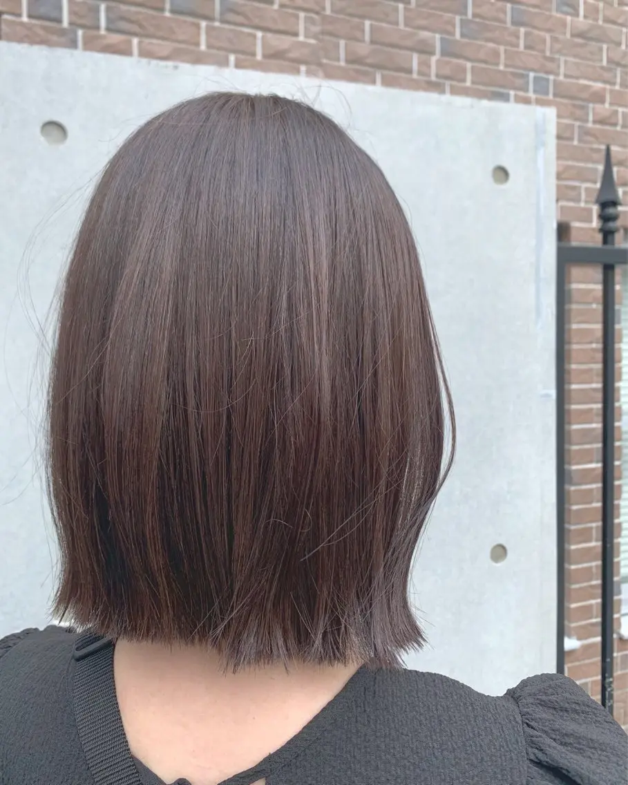 ミディアム カラー 鈴木 令子のヘアスタイル