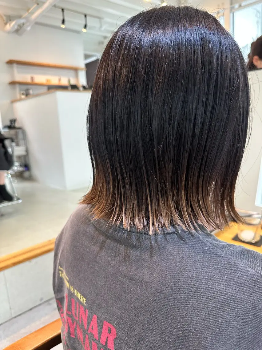 ミディアム カラー パーマ ヘアアレンジ マンツーマンサロン 髪質改善⭐︎代官山のヘアスタイル
