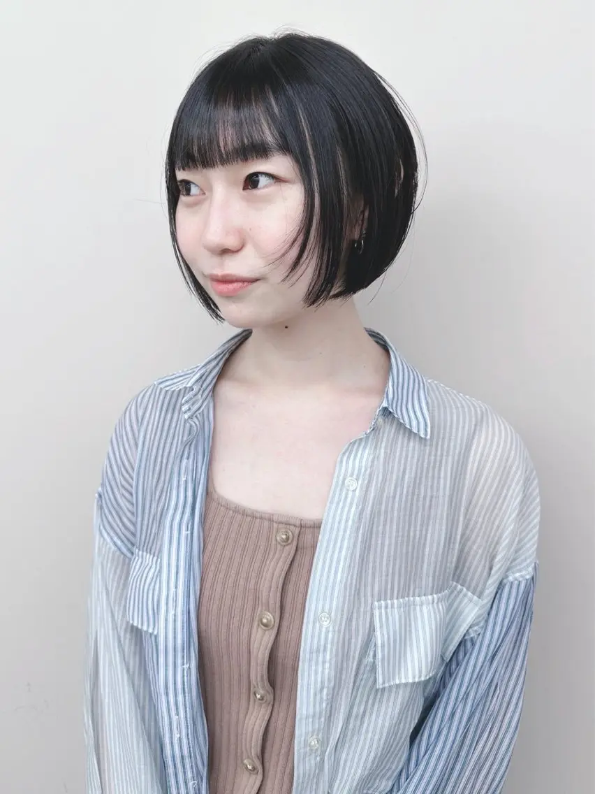 ショート ボブ/ゆるふわ ボブパーマ/とういのヘアスタイル