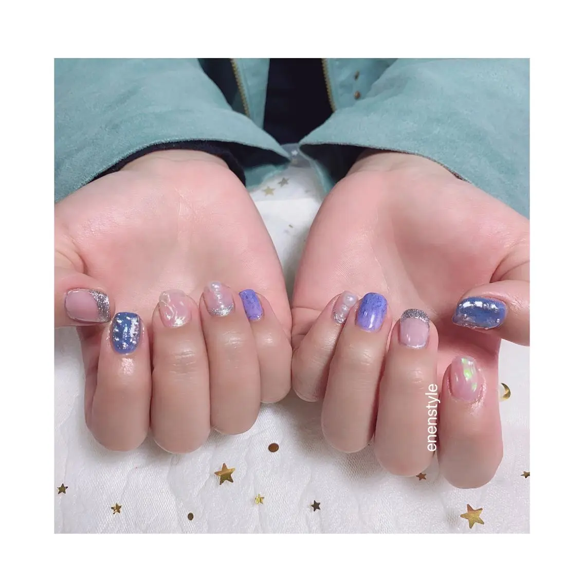 ショート ネイル ジェルネイル ニュアンスネイル オフィスネイル ワンカラーネイル パラジェル 🐾enen style 🐾のネイルデザイン