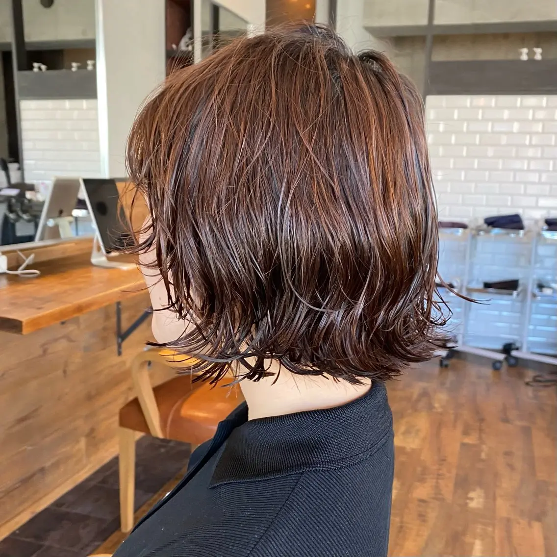 ミディアム カット パーマ パーマ/ 🌿nanakoのヘアスタイル