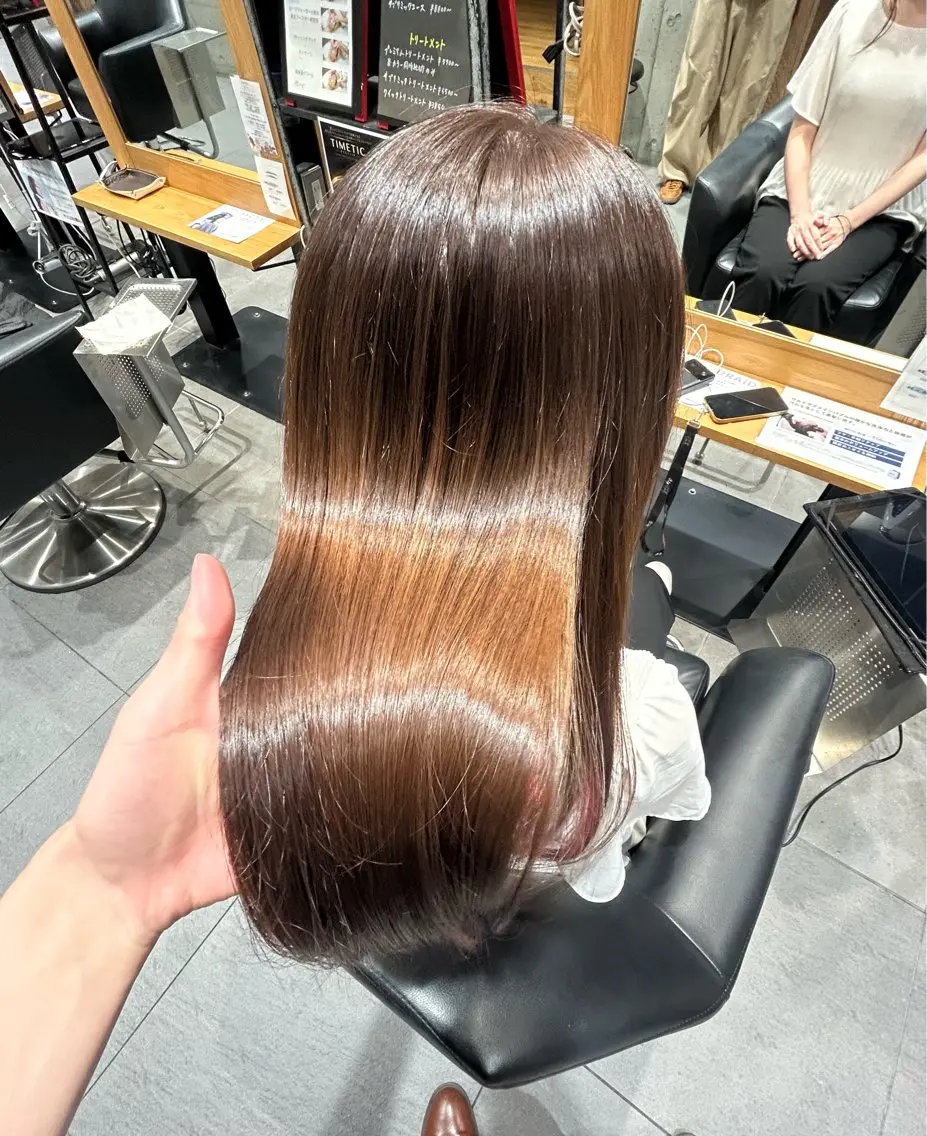 ロング 髪質改善 トリートメント 松岡 寛大郎のヘアスタイル