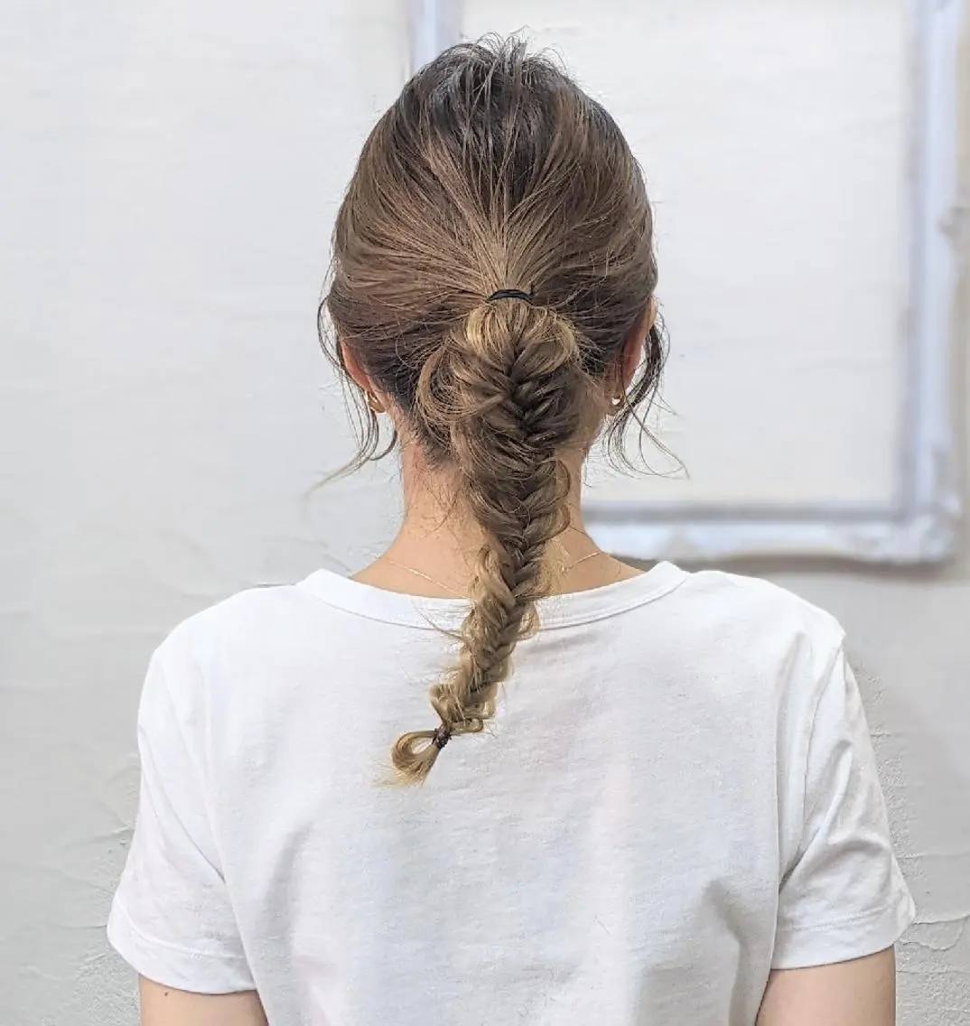 セミロング ヘアアレンジ HIKARI＠ Ruheplatzのヘアスタイル