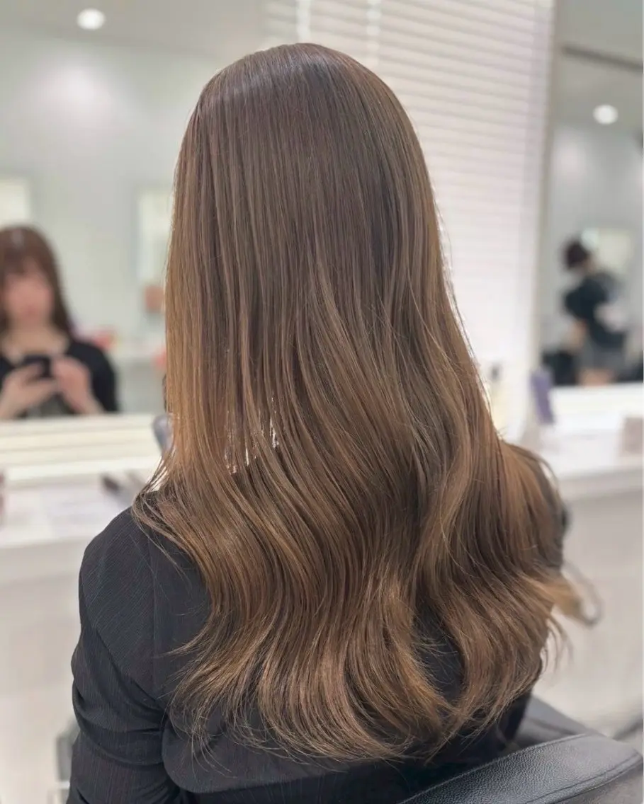 ロング カラー ヘアアレンジ 🦋艶出しワンカラー 🦋MASAKIのヘアスタイル