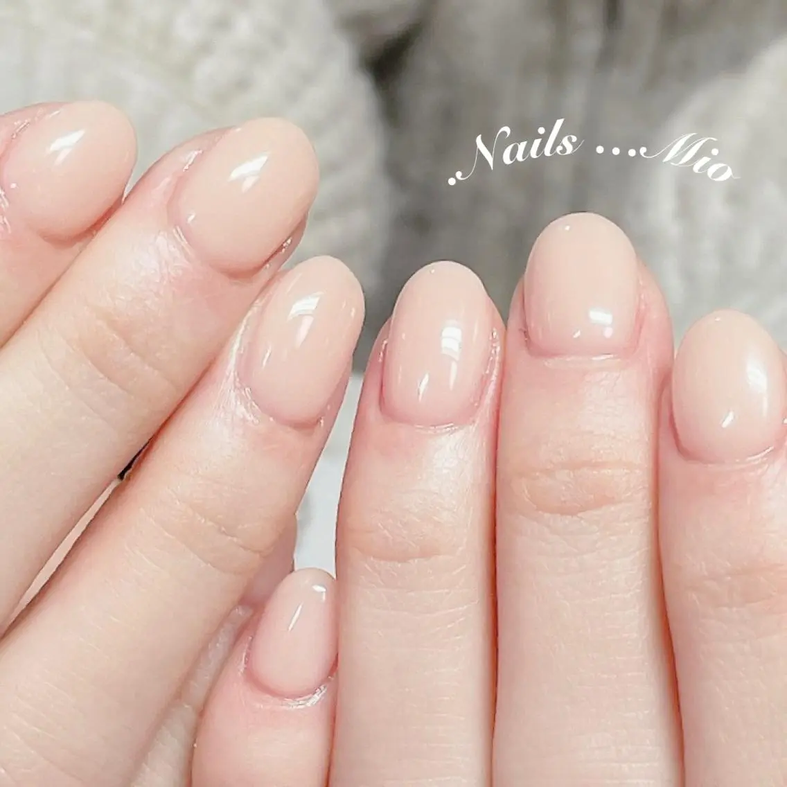 ネイル ジェルネイル ワンカラーネイル .Nails Mio 赤羽西ネイルサロンのネイルデザイン