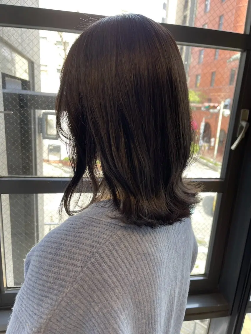 セミロング カット 宇野 佑馬のヘアスタイル