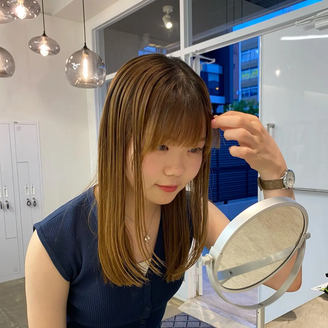 ロング カラー FIX hair しなのヘアスタイル