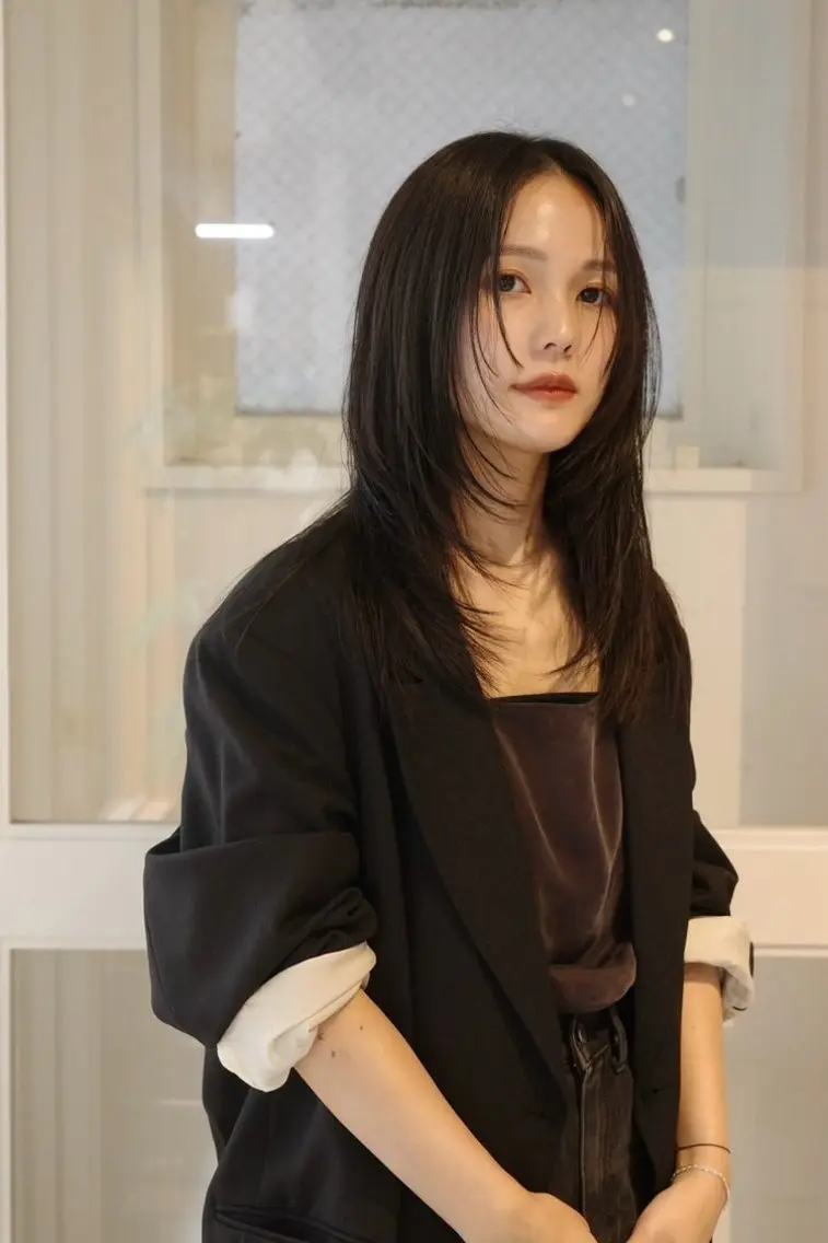 ロング カット ヘアカラー トリートメント 福島kico ナカウチのヘアスタイル