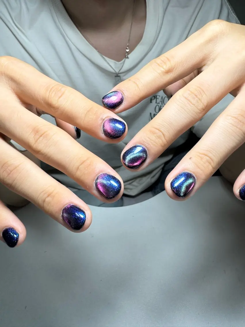 ネイル マグネットネイル メンズネイル ハンドネイル natsuki 🌙のネイルデザイン