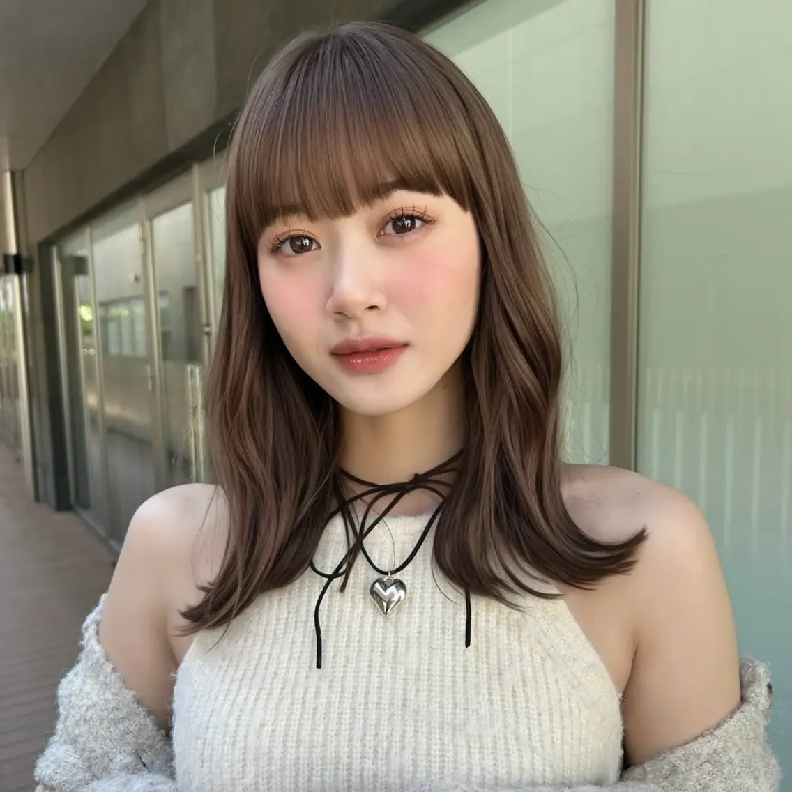 セミロング カット ヘアカラー トリートメント 🌸透明感/レイヤー / 栗林 彩🌸のヘアスタイル