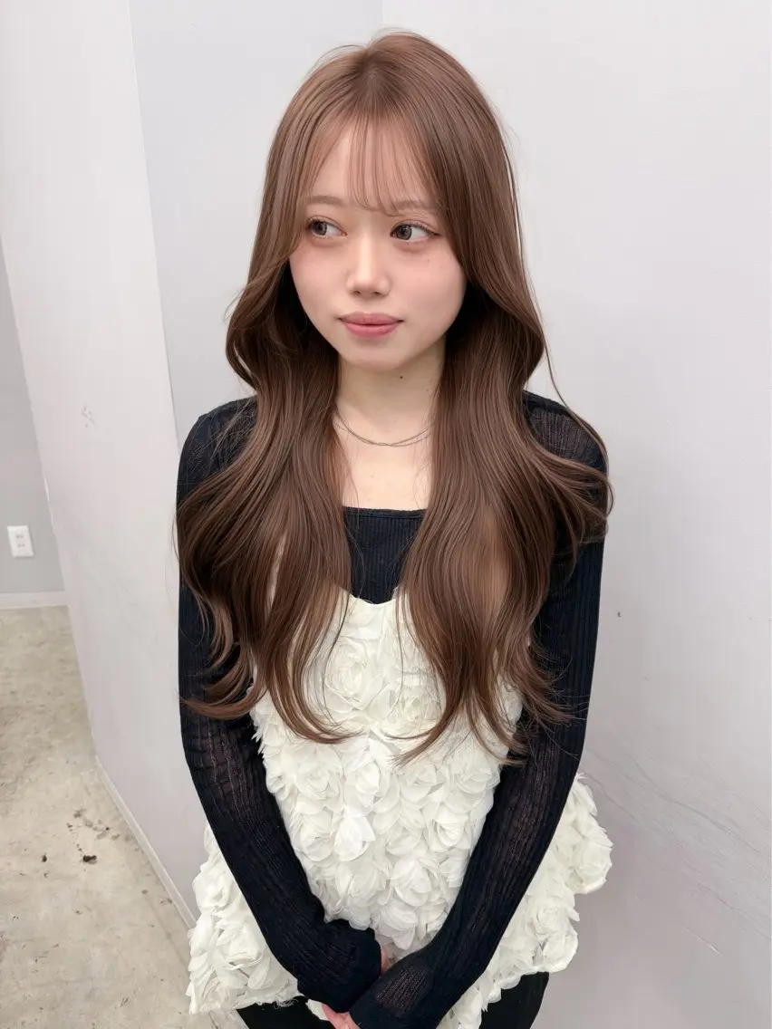 ✅カット+ライトニングダブルカラー透明感カラー🫧(全頭)+3stepプレミアムトリートメント✨の写真