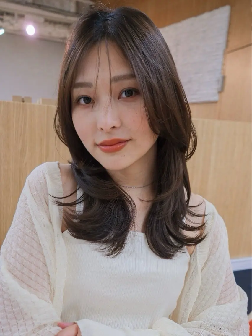 セミロング カット ヘアカラー GARDEN今野佑哉 似合わせカット銀座のヘアスタイル