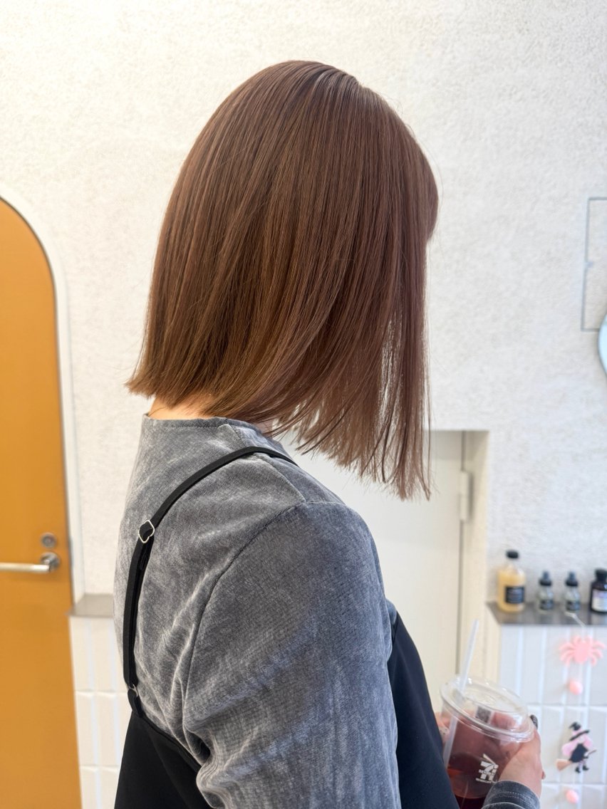 ミディアム カラー カット ヘアカラー 高橋一哉/ ベージュカラーのヘアスタイル