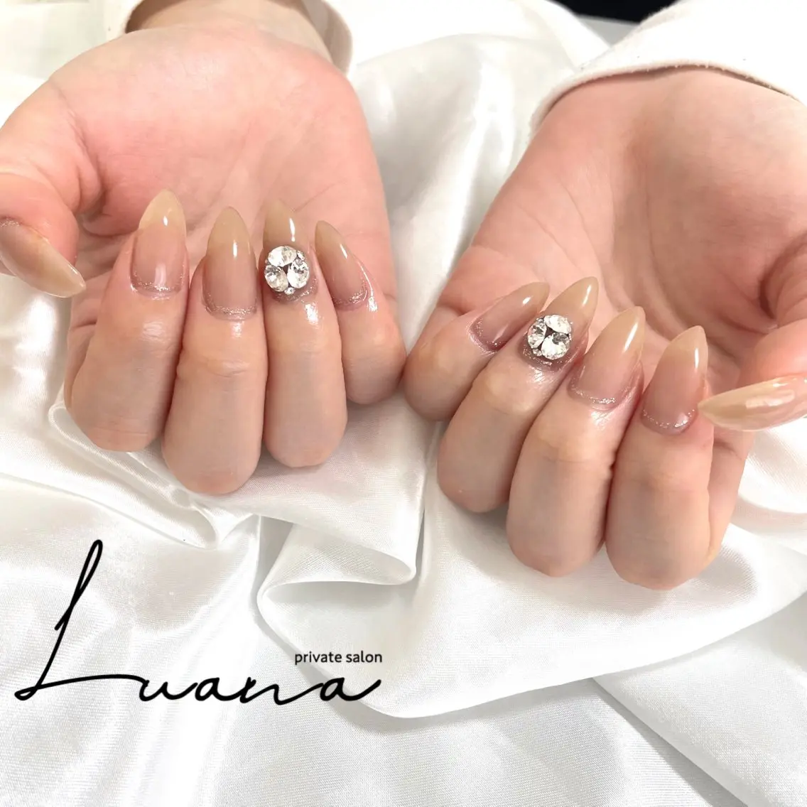 ネイル ラメ(グリッター) ハンドネイル Luana Aoiのネイルデザイン