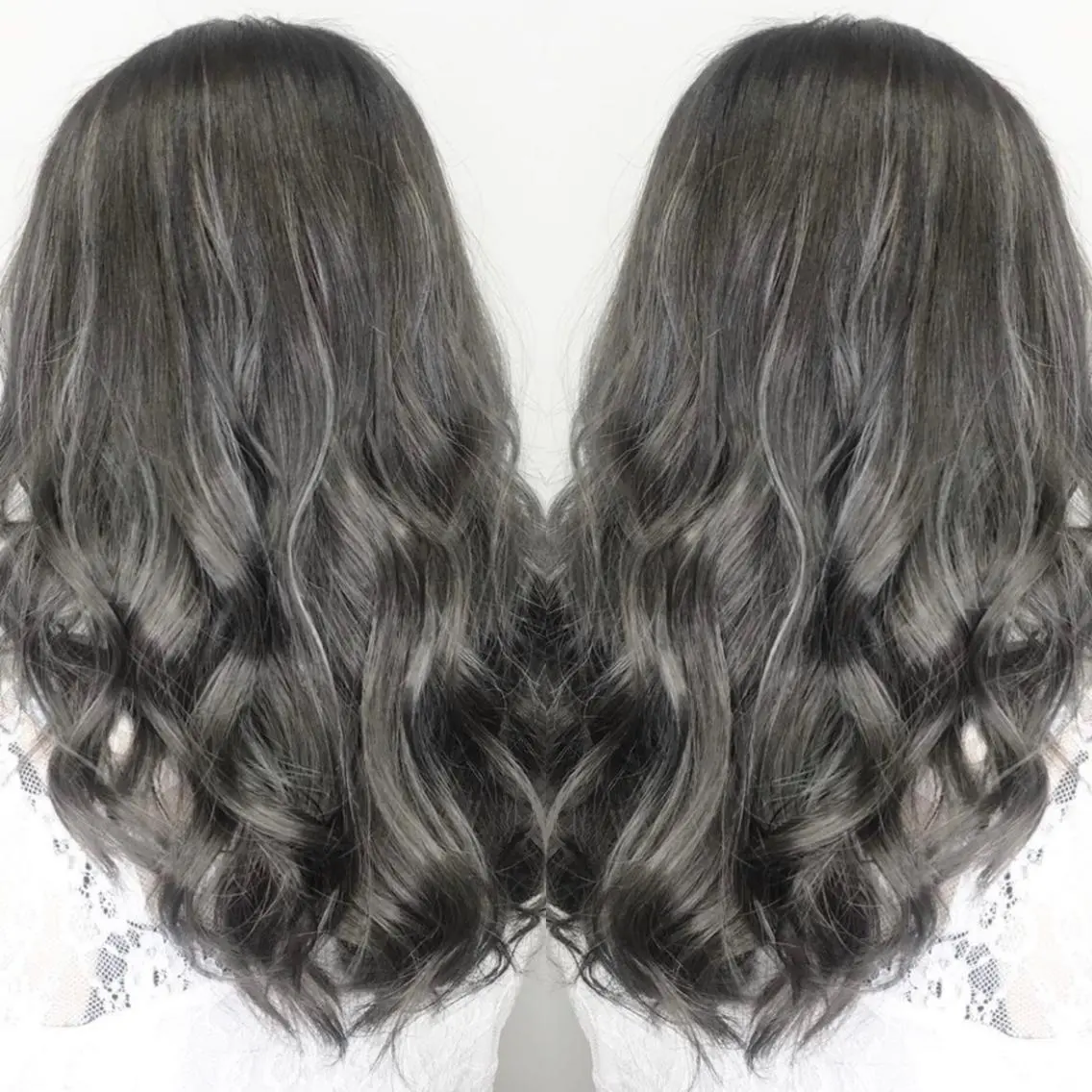 ロング レイヤー/艶髪カラー 森本くるみのヘアスタイル