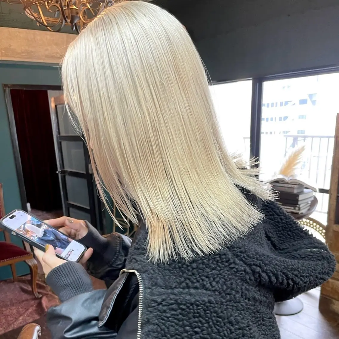 ミディアム ヘアカラー vivre libreのヘアスタイル