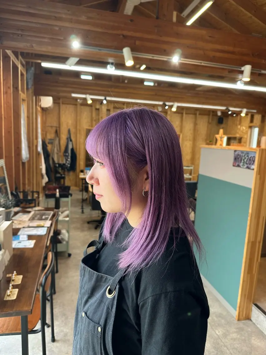 セミロング 🍀ブリーチ屋さん/ ダブルカラー・あずみのヘアスタイル