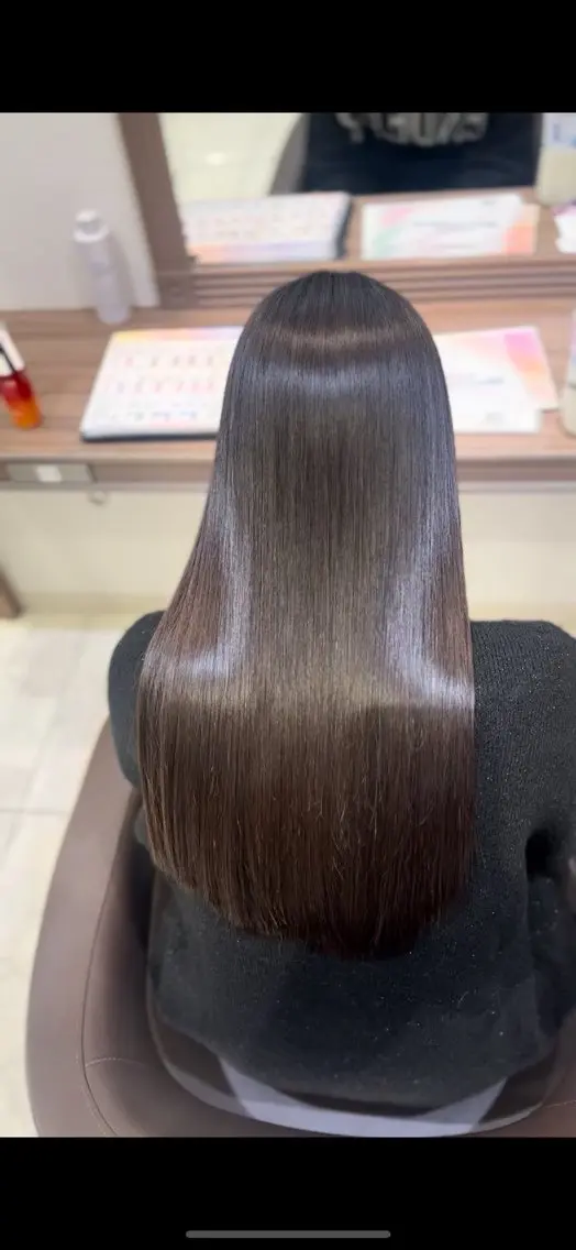 ロング パーマ ストレートパーマ 縮毛矯正 岩田 将弥のヘアスタイル