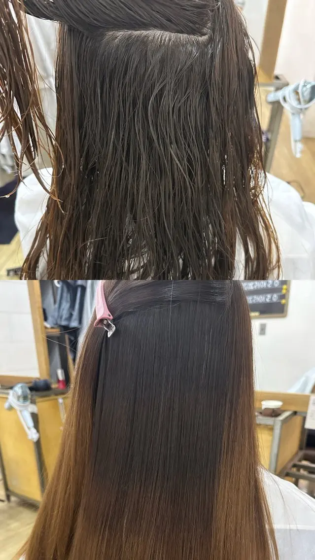 ロング 縮毛矯正 🎀ITSUKI暖色 カラー/レイヤー🎀のヘアスタイル