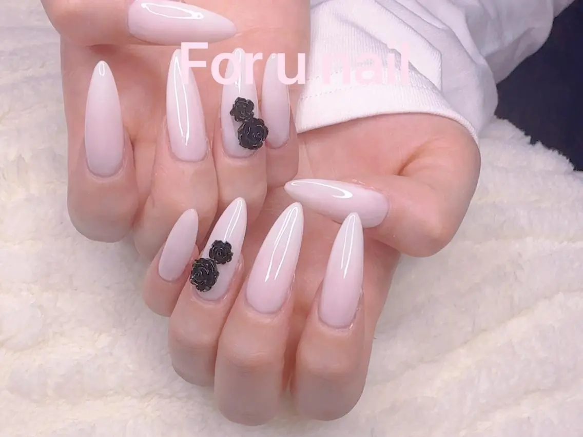 ネイル 韓国ネイル オフィスネイル バレンタイン For U nail スカルプ専門店のネイルデザイン