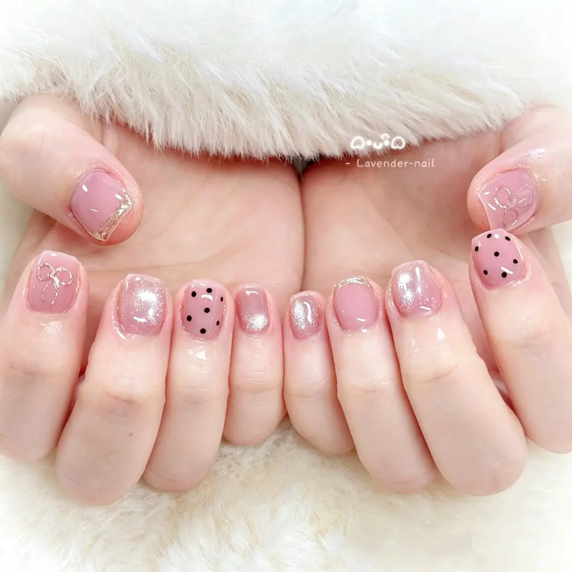 ネイル ハンドネイル Lavender nail·中島公園のネイルデザイン