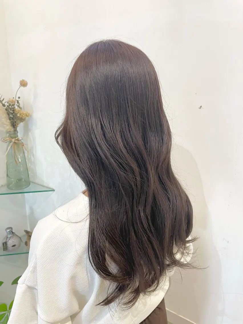 ロング カラー 髪質改善カラー🤍 エクステ✨君島由実子のヘアスタイル