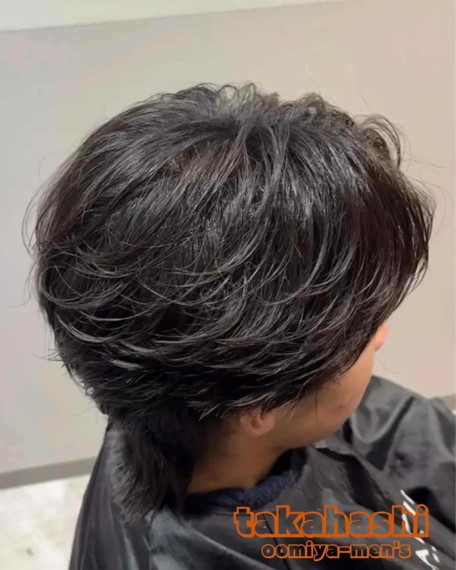 メンズ カット 縮毛矯正 トリートメント 縮毛矯正/中華ウルフ 🐺高橋朋生のヘアスタイル
