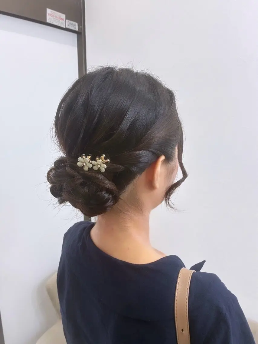 セミロング ヘアアレンジ Rikuto/ 艶髪カラー／熊谷のヘアスタイル