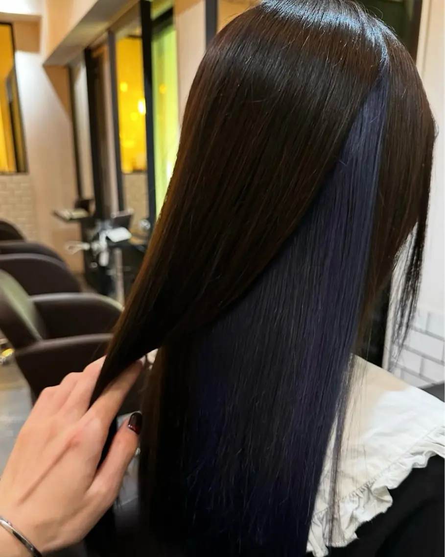 ミディアム カラー ヘアカラー トリートメント 似合わせひなた🐥 elima調布のヘアスタイル