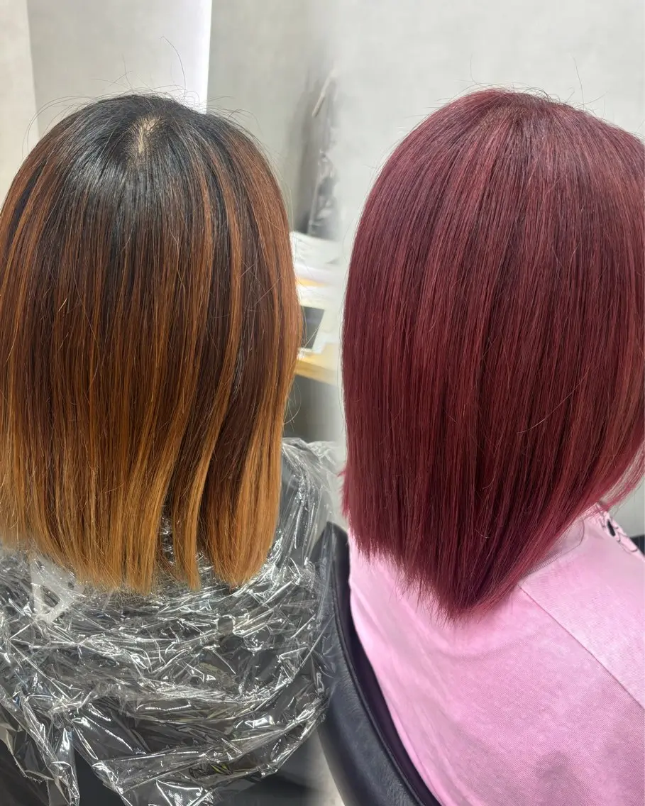 ミディアム 透明カラー✨️ みた ももかのヘアスタイル